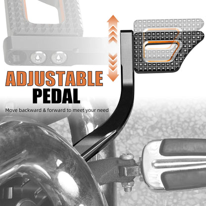 Adjustable Rear Brake Pedal Lever for Harley Dyna Super Glide (2006–2017)