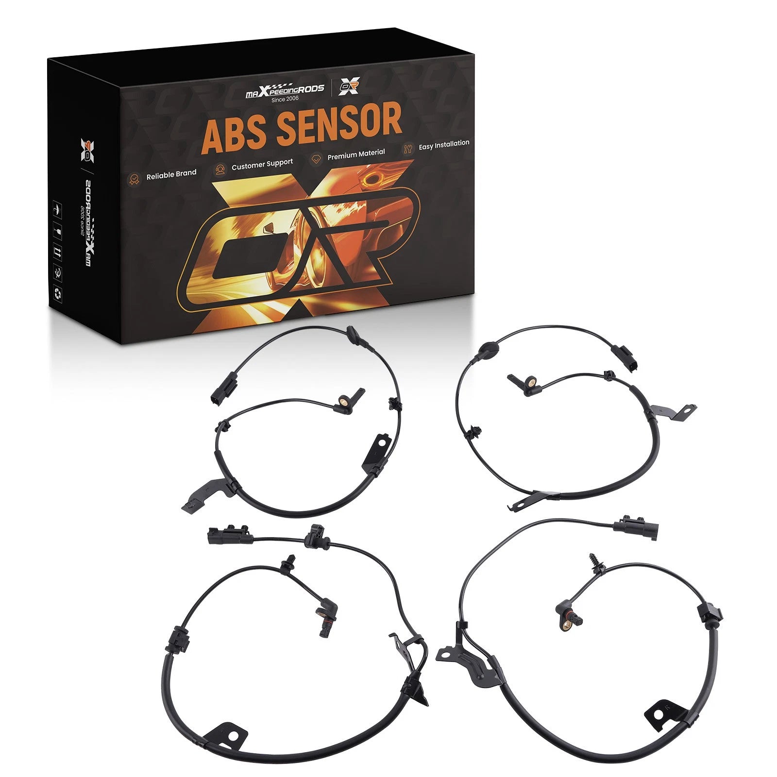 4X ABS Wheel Speed Sensor for Dodge Journey (2009–2020)