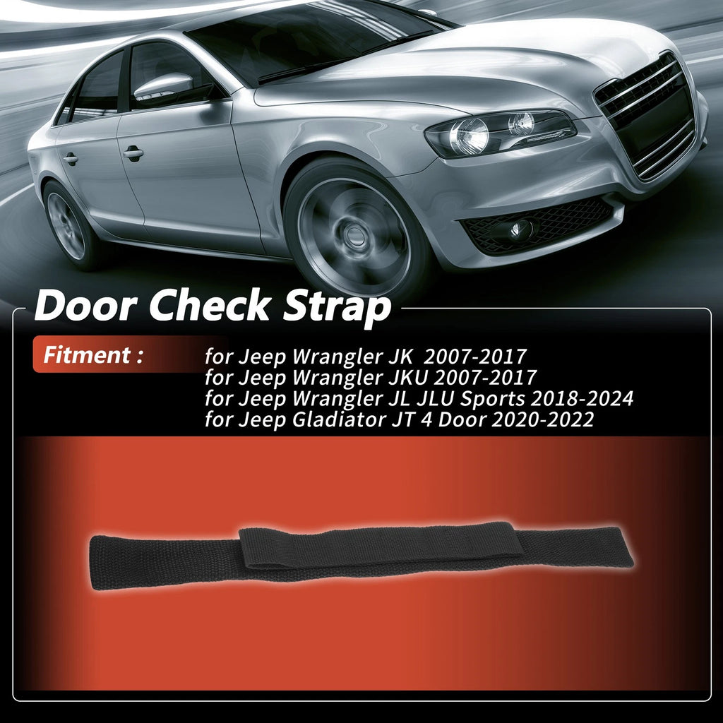 Door Check Strap for Jeep Wrangler JK (2007–2017) - Hinge Stop Limiter