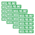 20Pc Diesel Fuel Only Vinyl Decal Sticker for Turbo Fuel Door Label