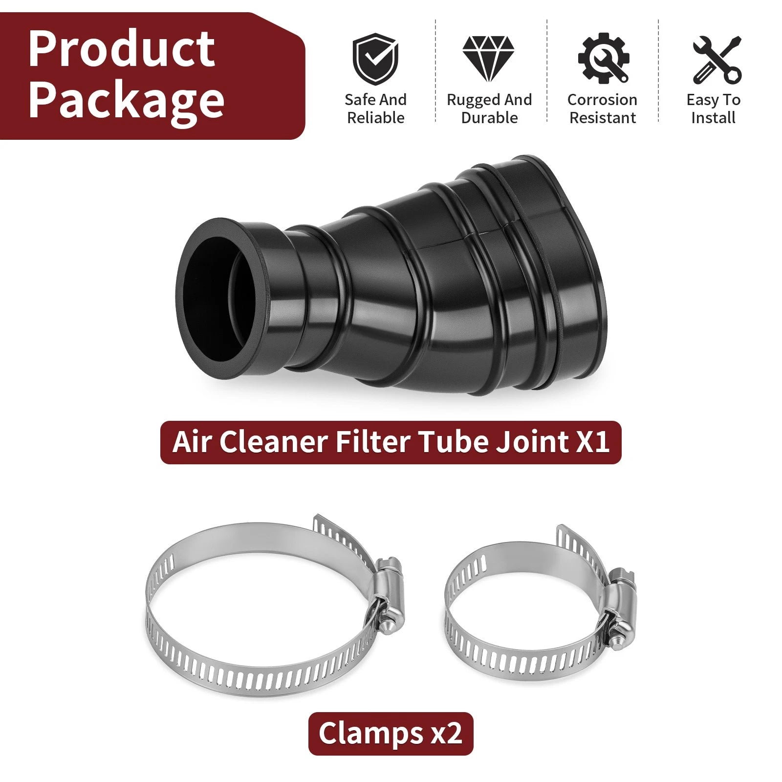 Air Cleaner Filter Tube Joint for Honda CT90 (1970–1977) 17253-102-700