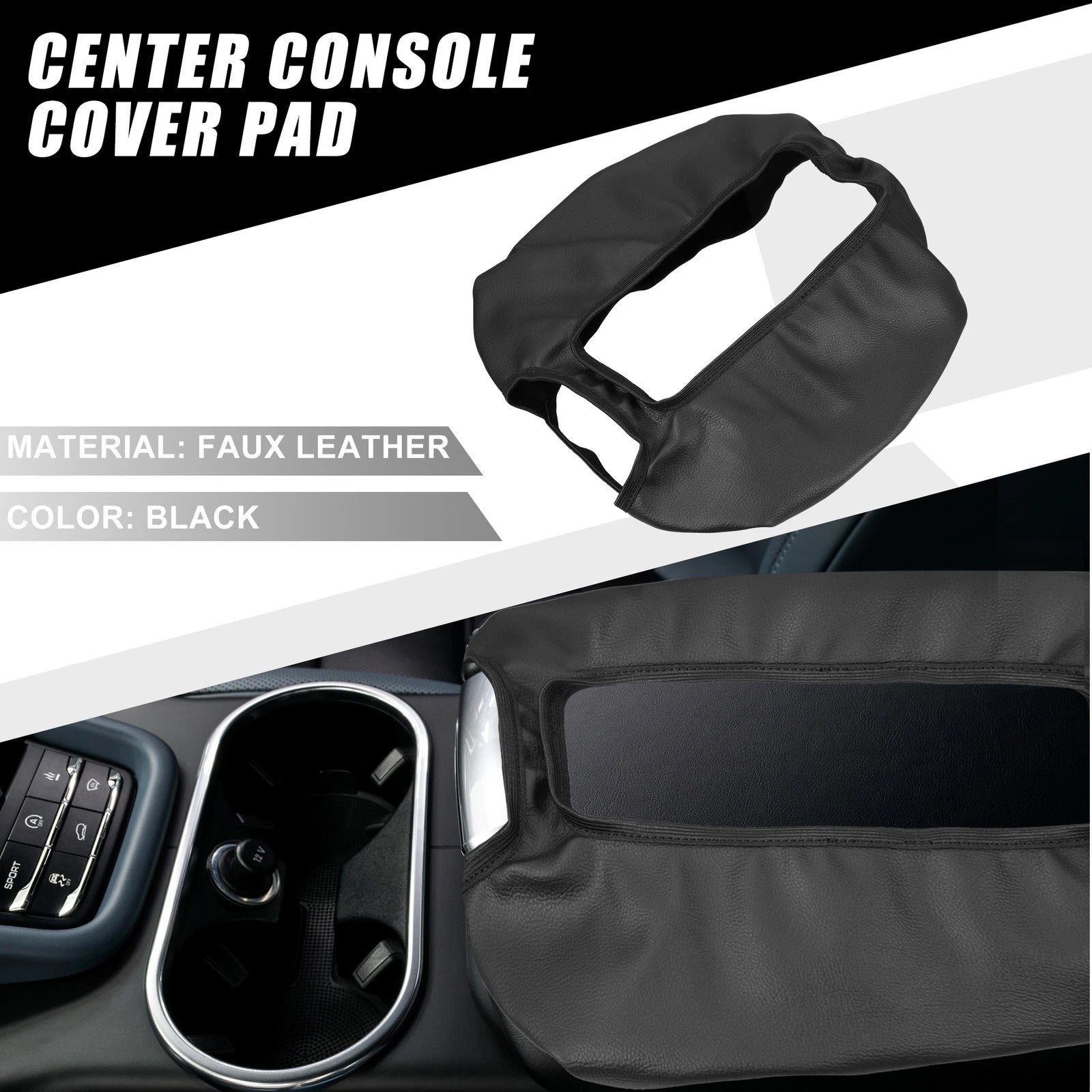 Car Center Console Cover Pad Replacement for Chevy Silverado 1500 2007-2014