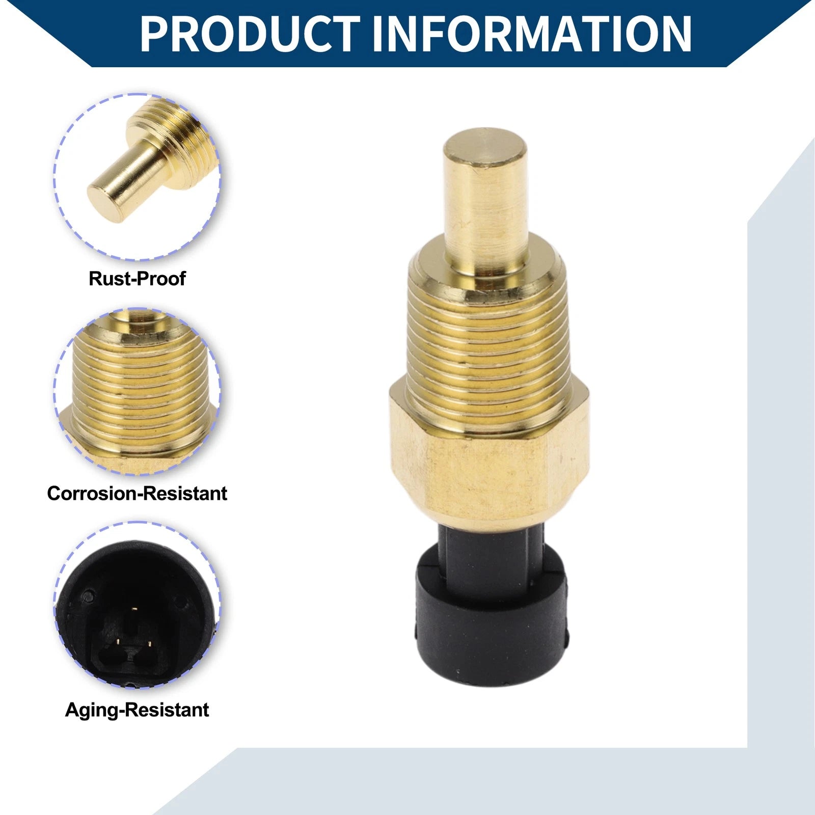 Engine Coolant Temperature Sensor No. 4661341/SU3 for Jeep Wrangler (2007–2018)