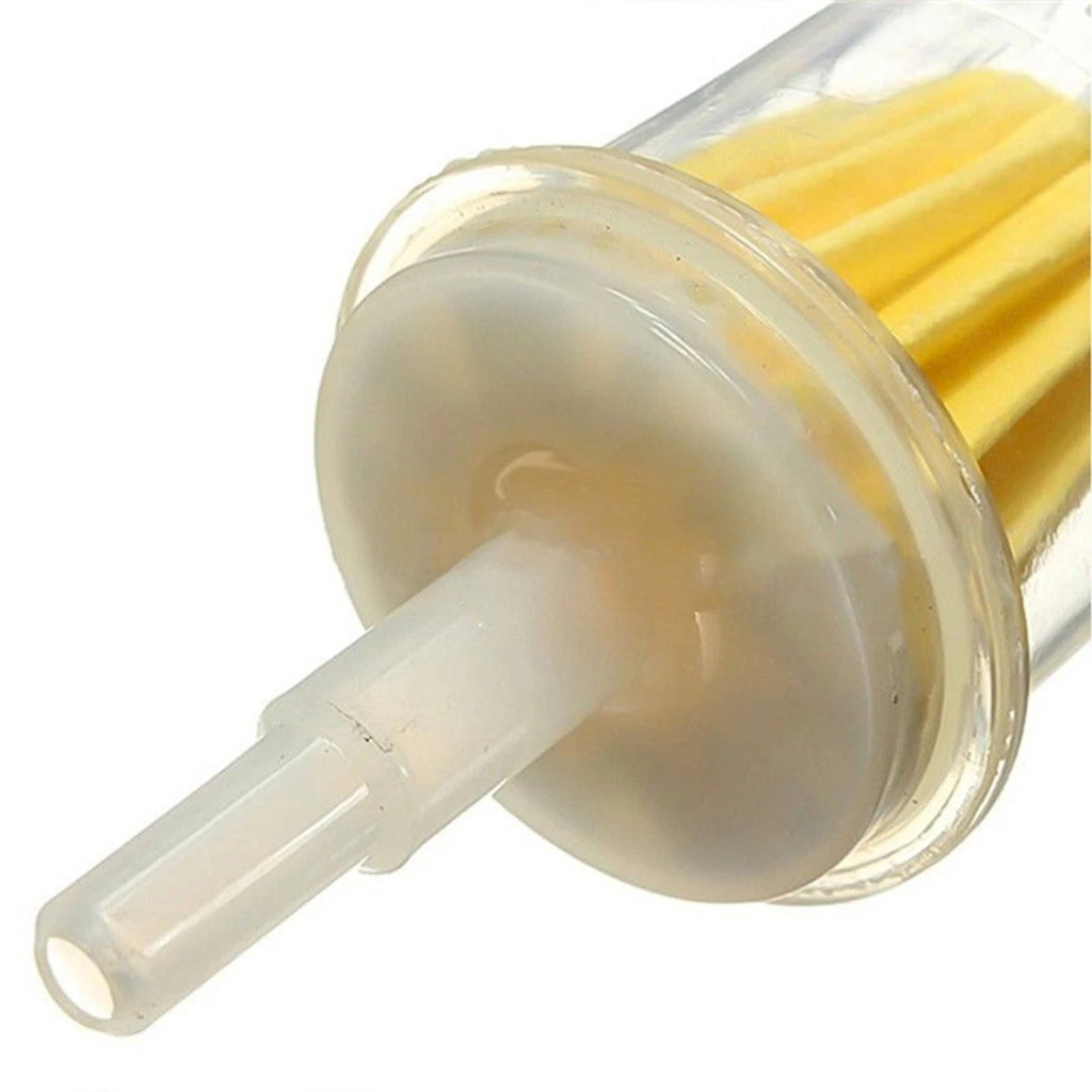 2X Nylon Transparent Fuel Filter for Lawn Mower (Inline, 6mm Diameter)