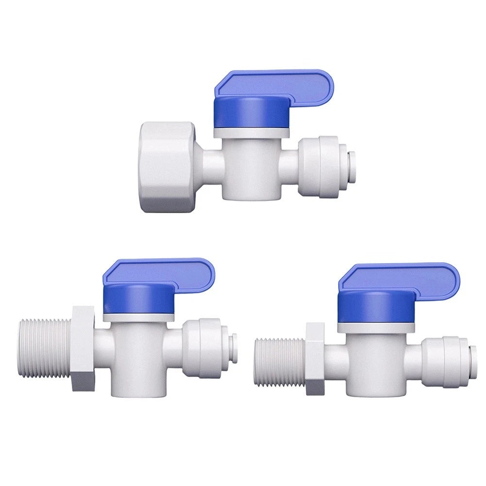 Water Filter Fitting with Manual Ball Valve for Backwash Operation