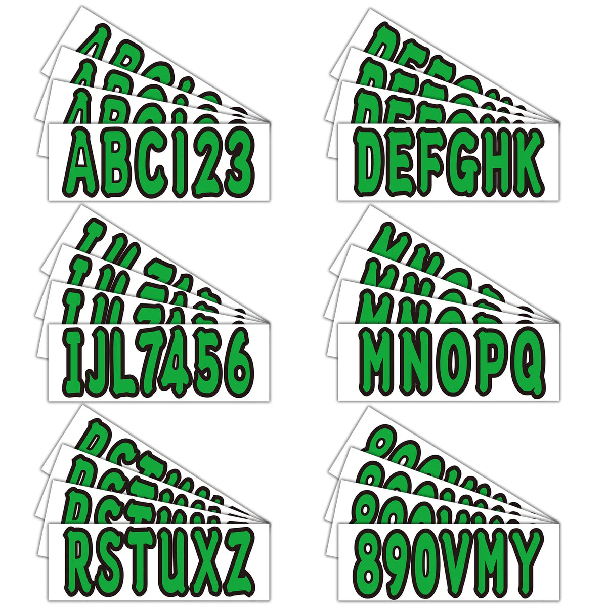 Hull ID Registration Decal Sticker for PWC Jet Ski (Custom Green)