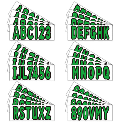 Hull ID Registration Decal Sticker for PWC Jet Ski (Custom Green)