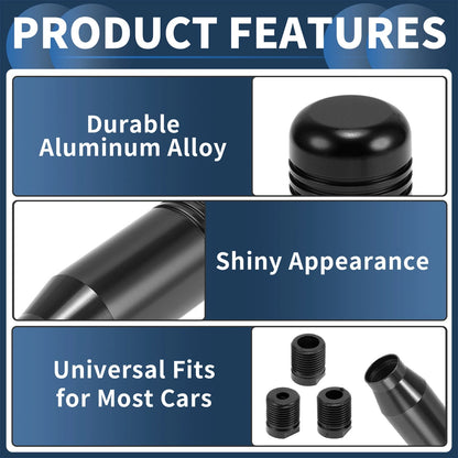 Shift Knob with 3 Adapters for Universal Vehicles (Automatic/Manual)