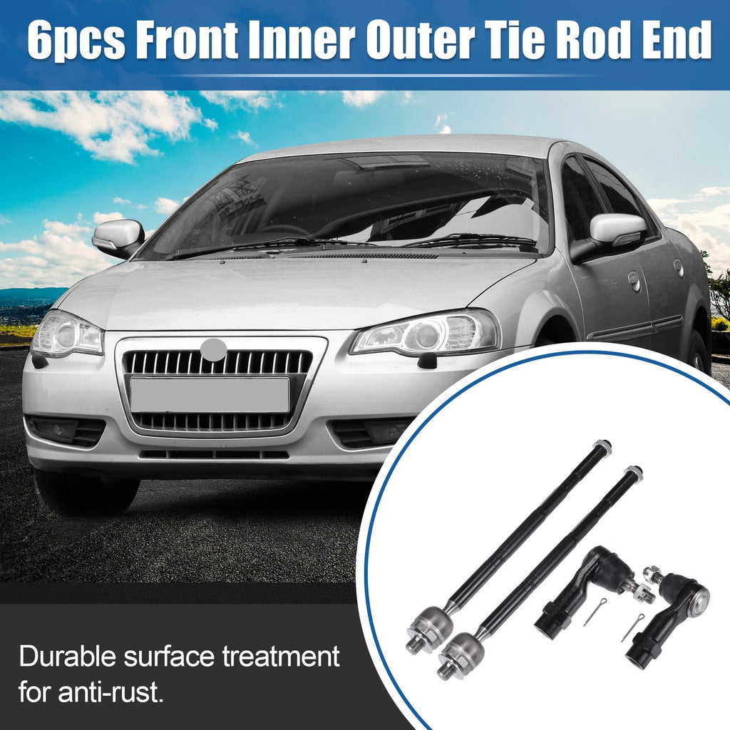 Tie Rod End Links Front Inner Outer Kit (4pcs) for Chrysler 200 (2011–2014)