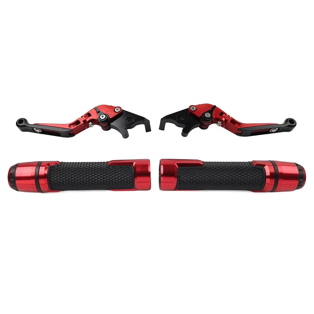 Brake Clutch Levers Handlebar Grips Set for Honda CB599 CB600 CB919 VT750 (2000–2007)