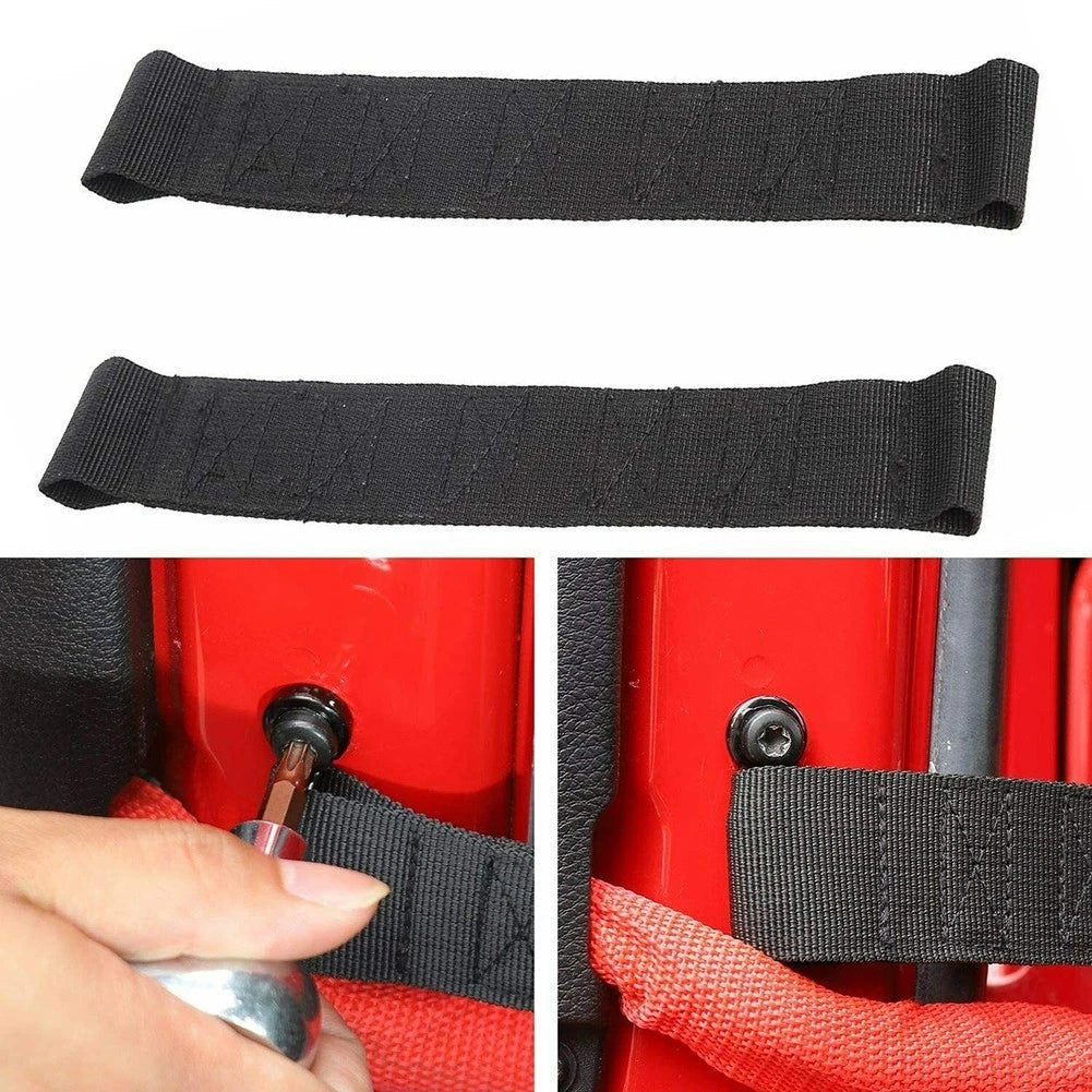 2X Heavy Duty Door Limiting Check Strap for Jeep