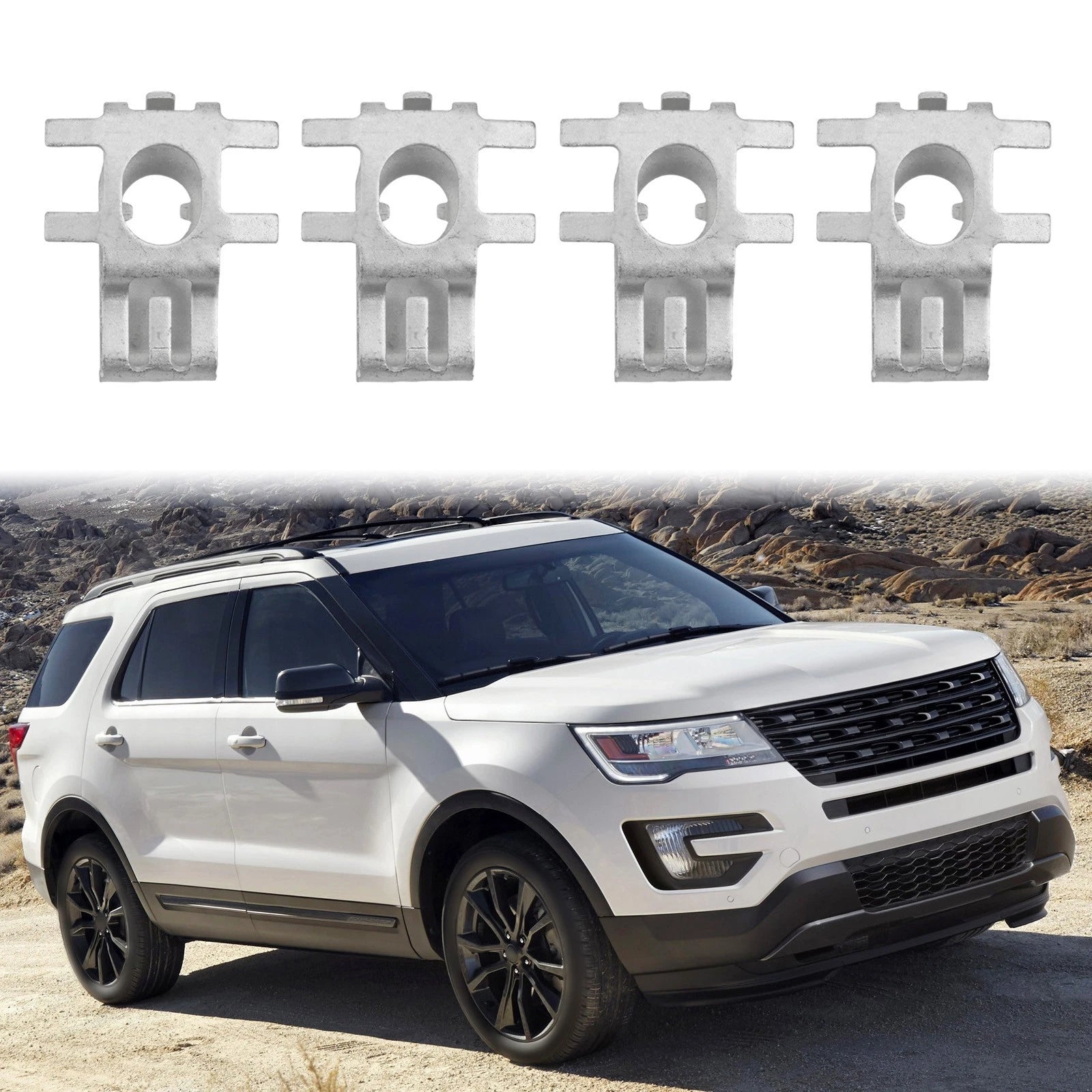 Set of 4 Replacement Clip Nuts for Ford Vehicles