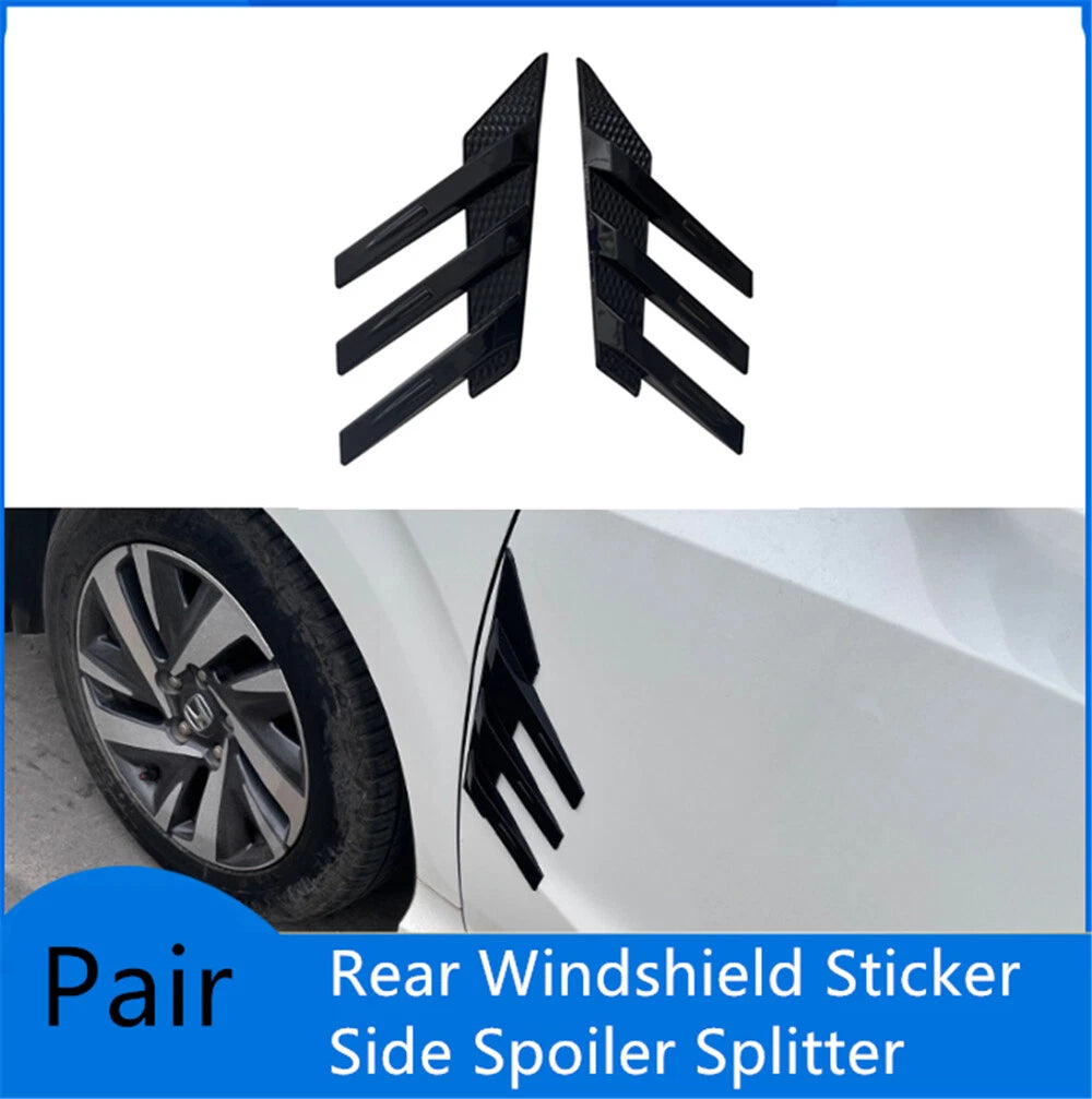 Universal Rear Windshield Sticker Side Spoiler Trim
