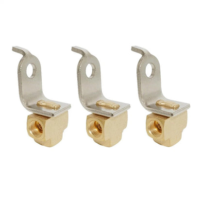 3-Pack 3 Way Female Brake Line Tee for 3/16 Inch Tube with Bracket