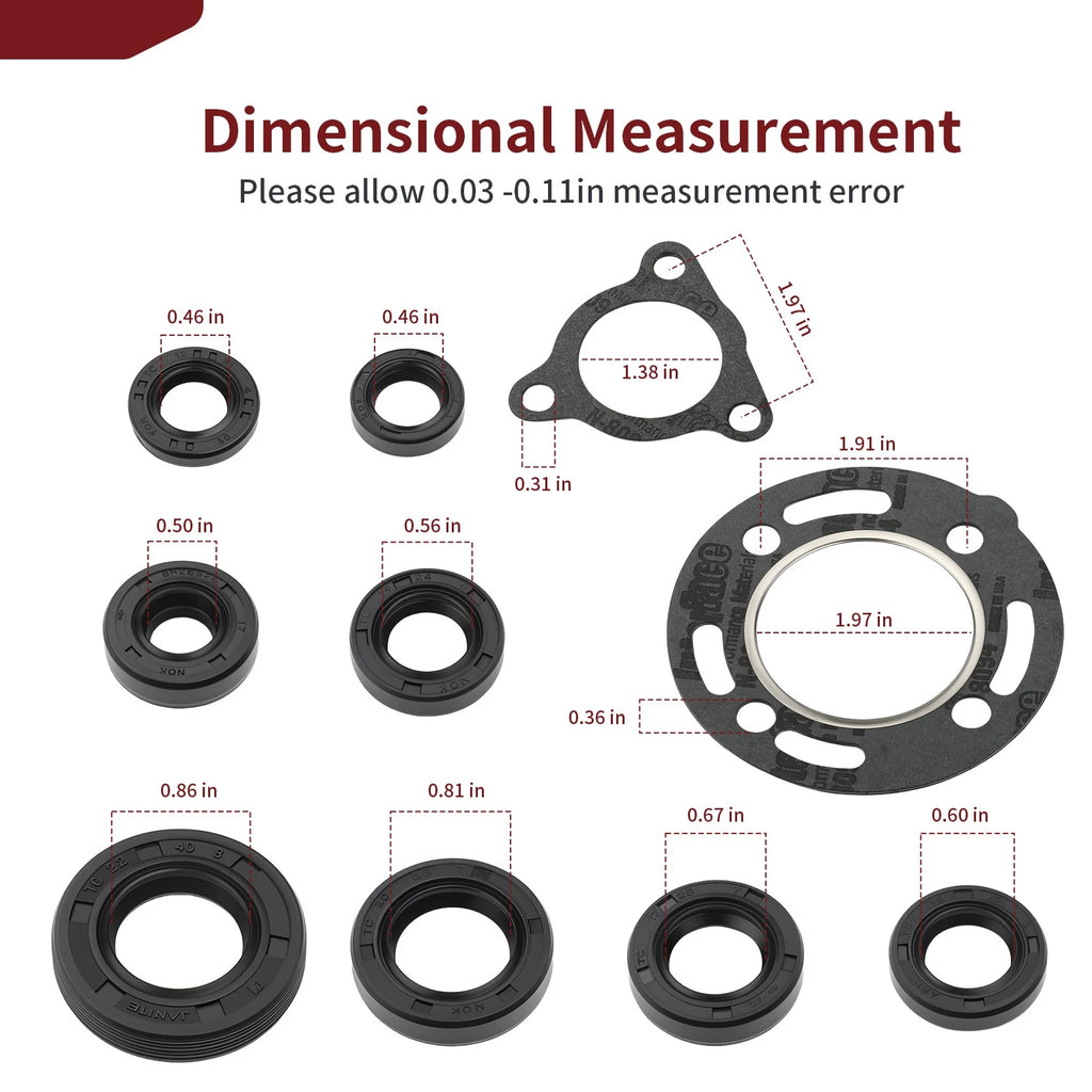 Complete Gasket and Oil Seals Kit for Honda CR80R (1986–1991)