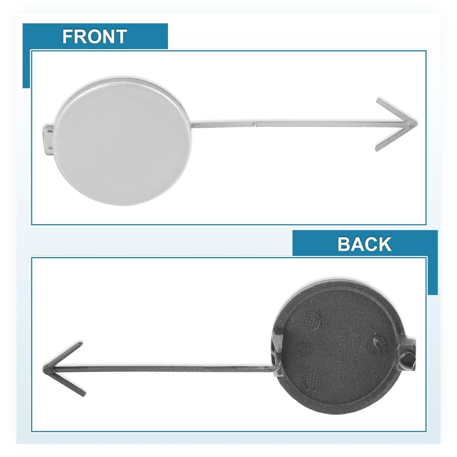 Front Bumper Tow Hook Cover Replacement for Volkswagen Jetta (2012–2014)