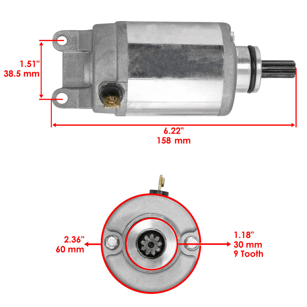Starter for Bombardier Rally 175 176cc Engine (2003–2004) Replacement