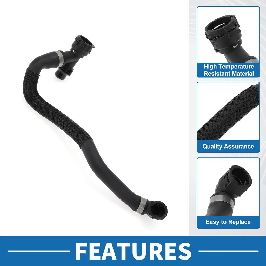 Engine Radiator Hose Replacement for BMW 230i 2.0L (2017–2020) Rubber Black