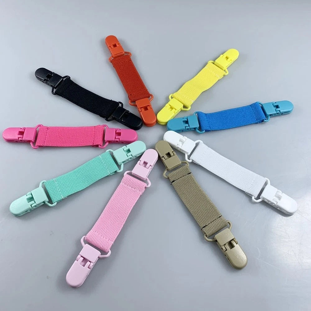Elastic Boot Clips for Secure Grip Pant Leg Straps (Adjustable)