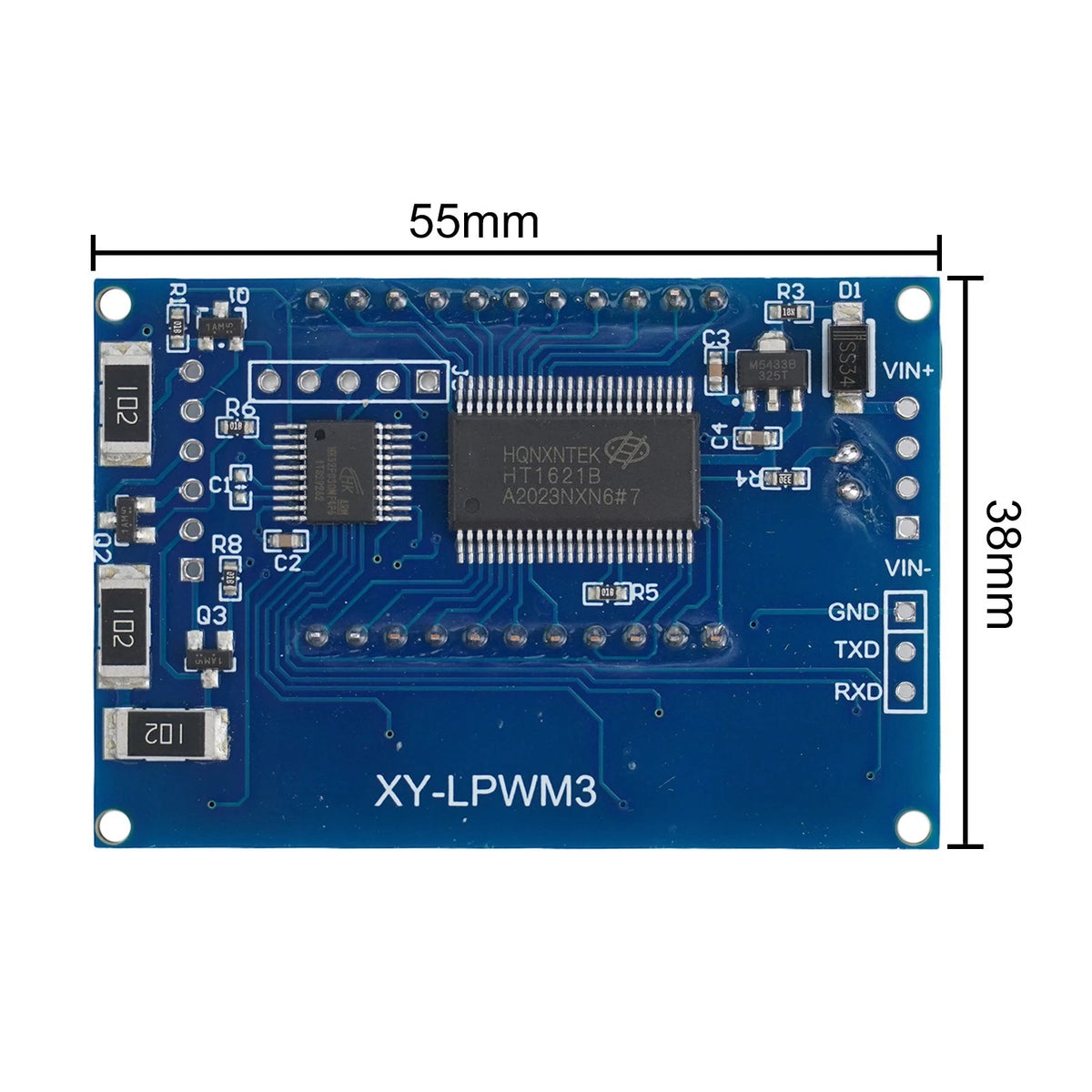 LCD Display Signal Generator for Adjustable Frequency (3 Channels)