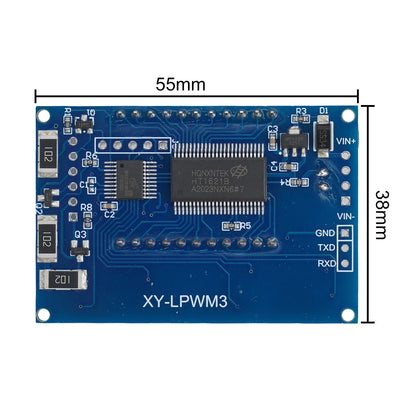LCD Display Signal Generator for Adjustable Frequency (3 Channels)