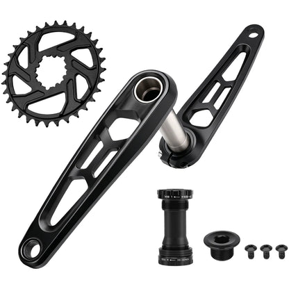 Aluminum Hollow Crankset 165mm/170mm 3-Bolt Direct Mount System