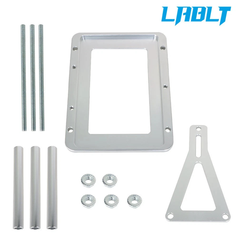 Billet Car Battery Tray Hold Down for Trunk Relocation Box (Aluminum)