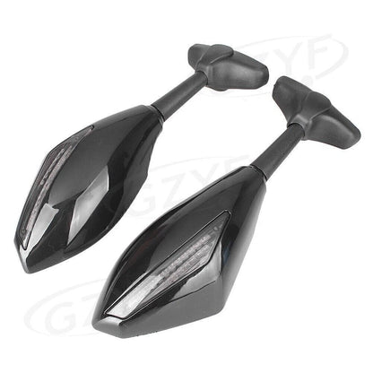 Rearview Side Mirrors with LED Turn Signal for Daytona 675R (2013–2016)