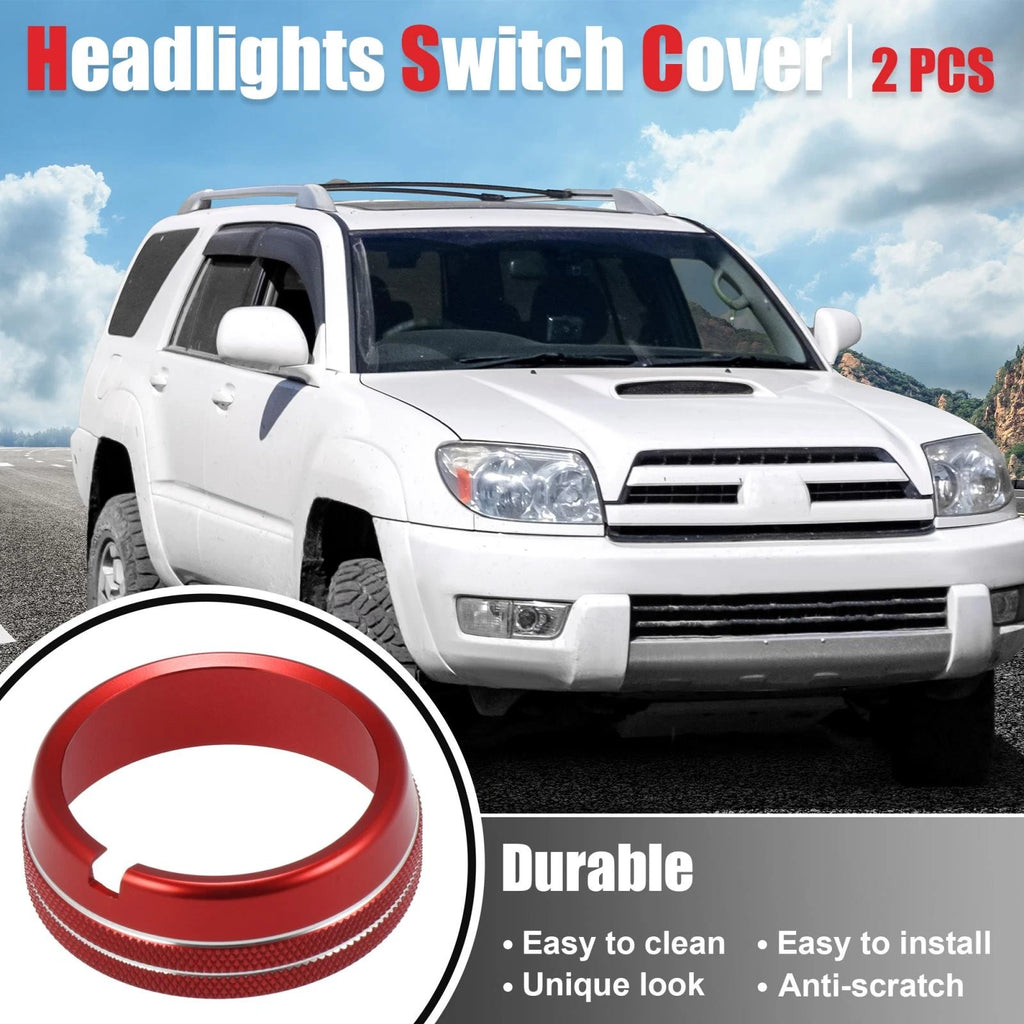 Headlights Switch Button Knob Ring Trim Cover for Dodge Ram (2010–2017)