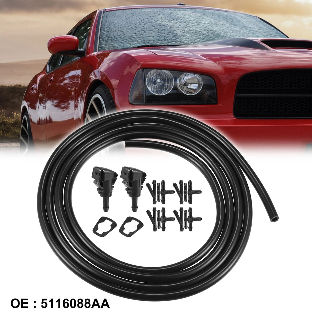 Windshield Washer Nozzle 1.8m Hose Kit for Dodge Neon (2000–2005)