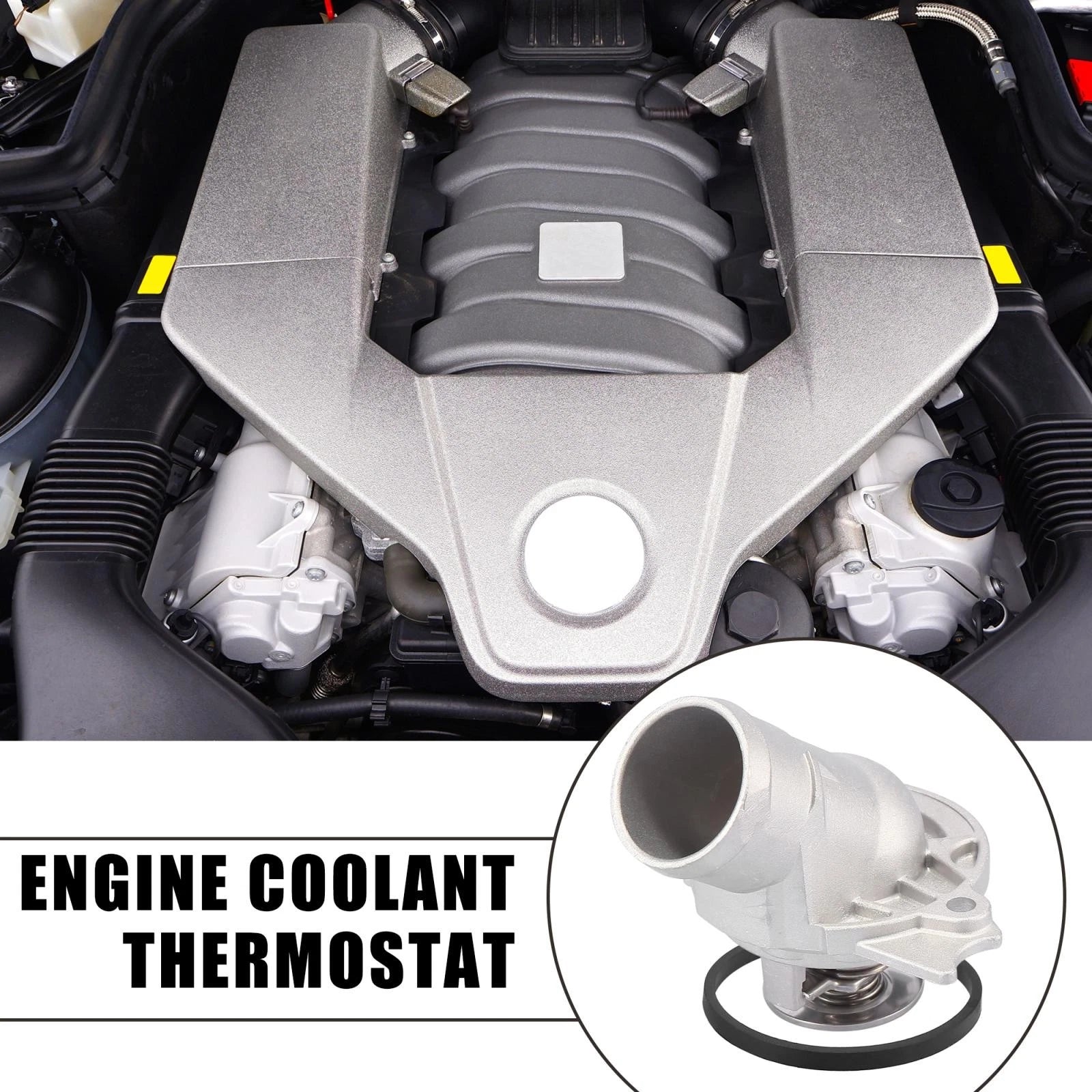 Engine Coolant Thermostat Replacement for Mercedes-Benz C240 C280 (2001–2007)