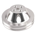 Chrome Water Pump Pulley for Chevy Big Block 396-454 (Short Version)