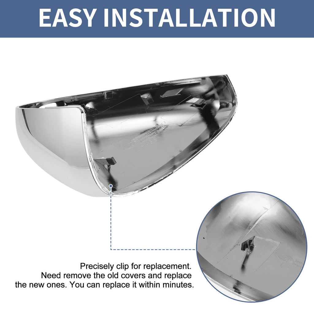 Chrome Mirror Cover Cap for Citroen C3 II (2010–2016)