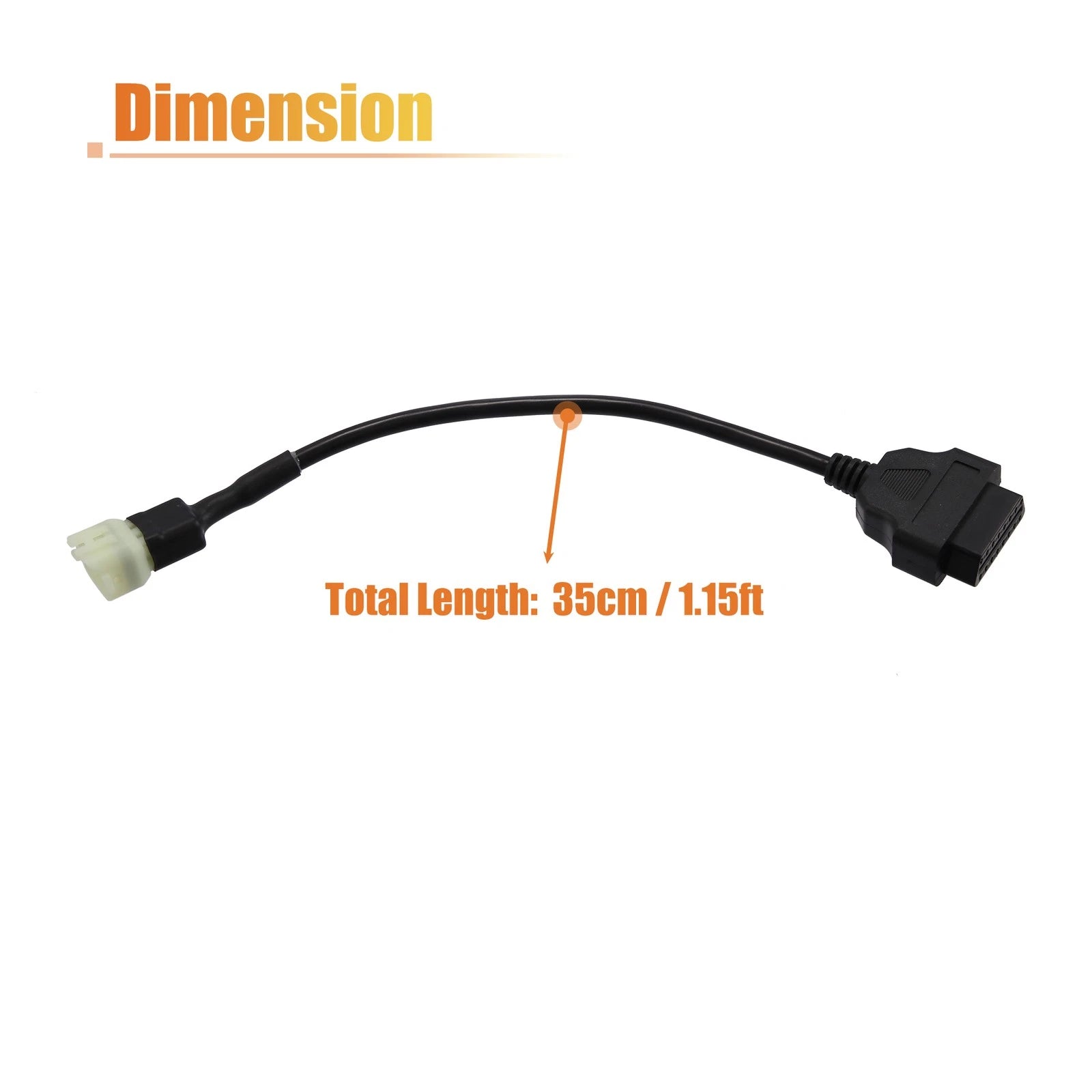OBD2 Diagnostic Adapter Cable 6 Pin for Motorcycle Universal (2000–2020)