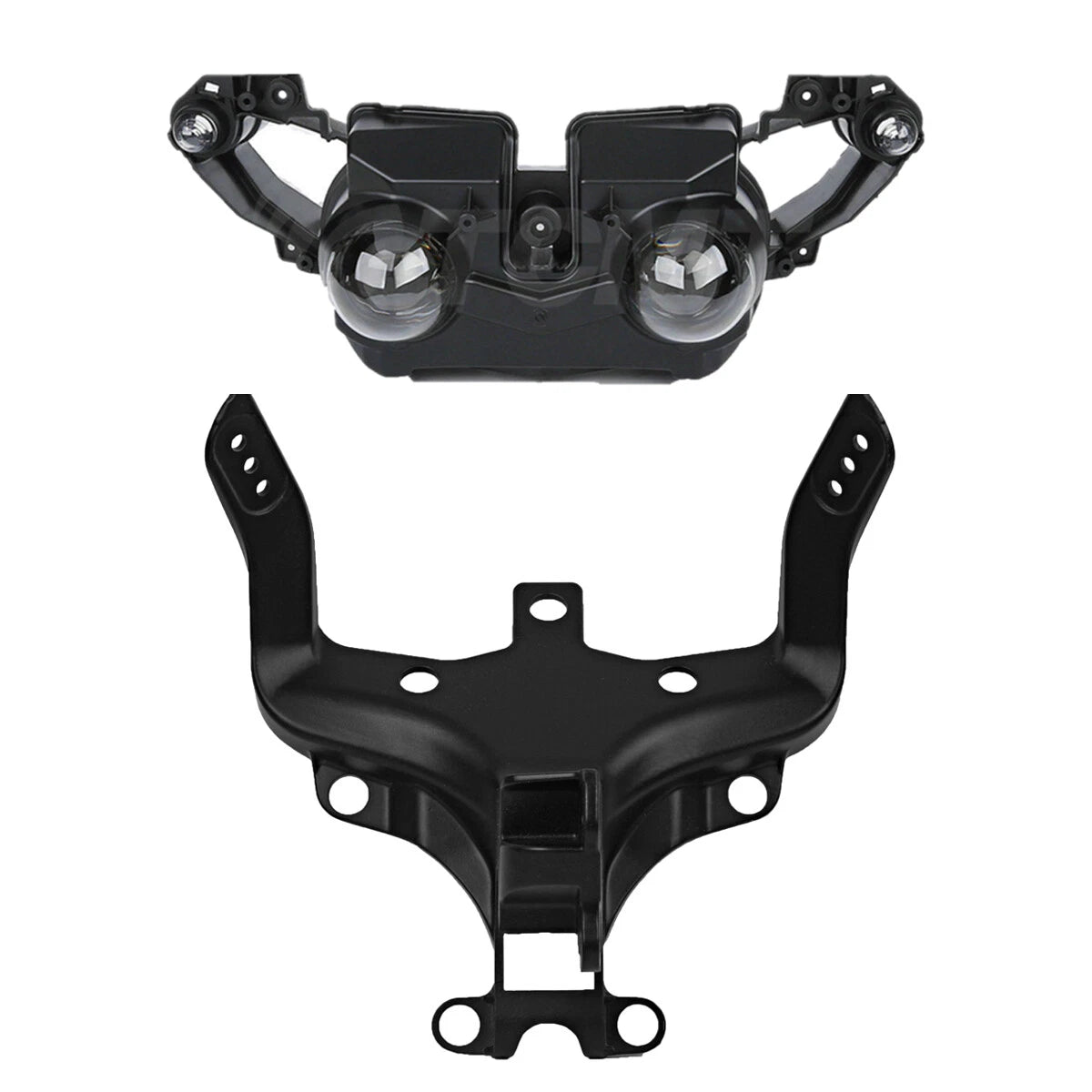Front Headlight Assembly & Fairing Stay Bracket for Yamaha YZF R1 (2009–2011)