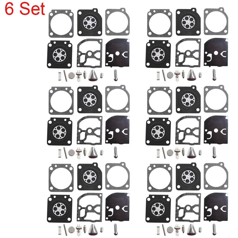 Set of 6 Carburetor Gasket Kits for Zama RB-69 RB69 C1Q Husqvarna Stihl 020T MS191