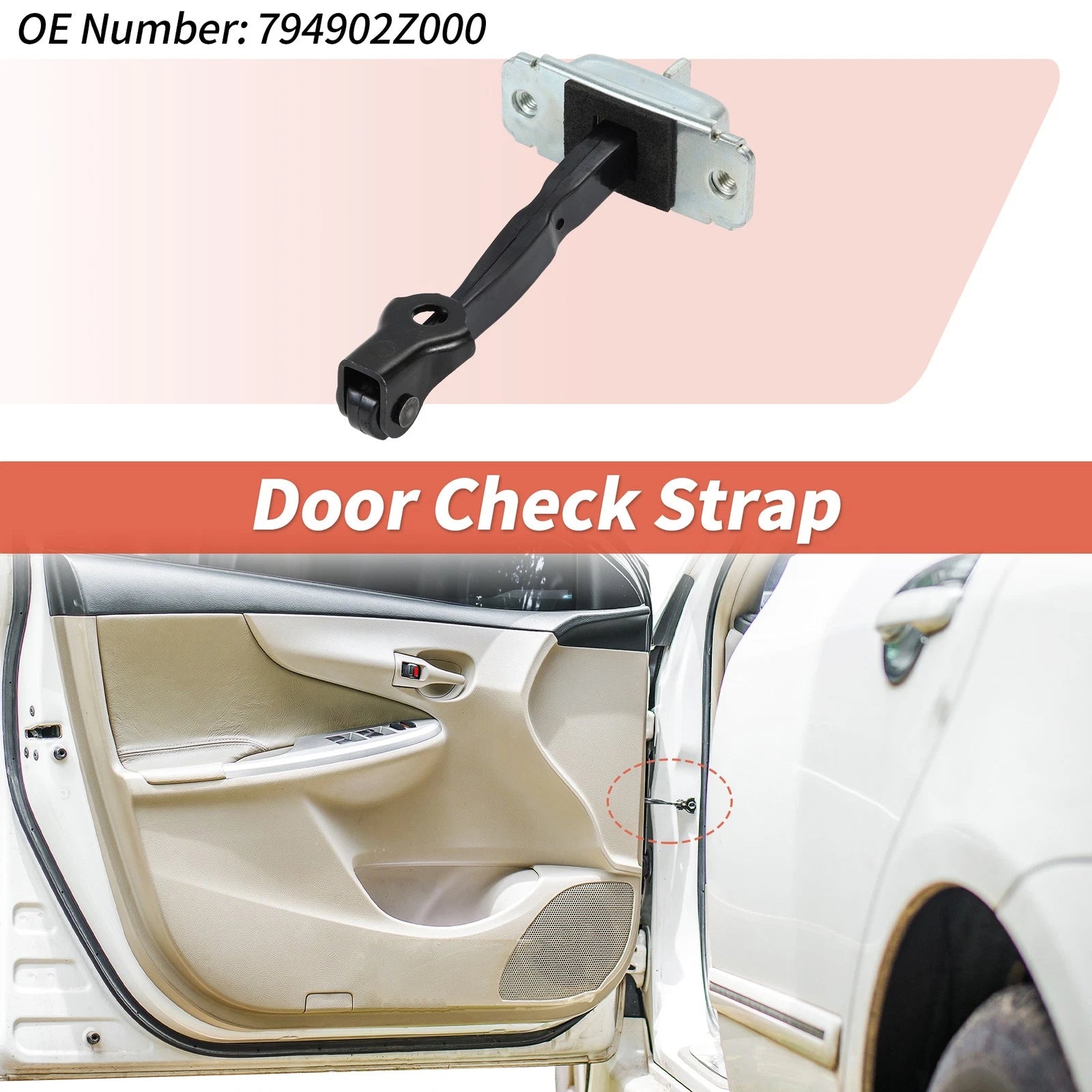 Rear Right Door Check Strap Replacement for Hyundai IX35 (2010–2017)