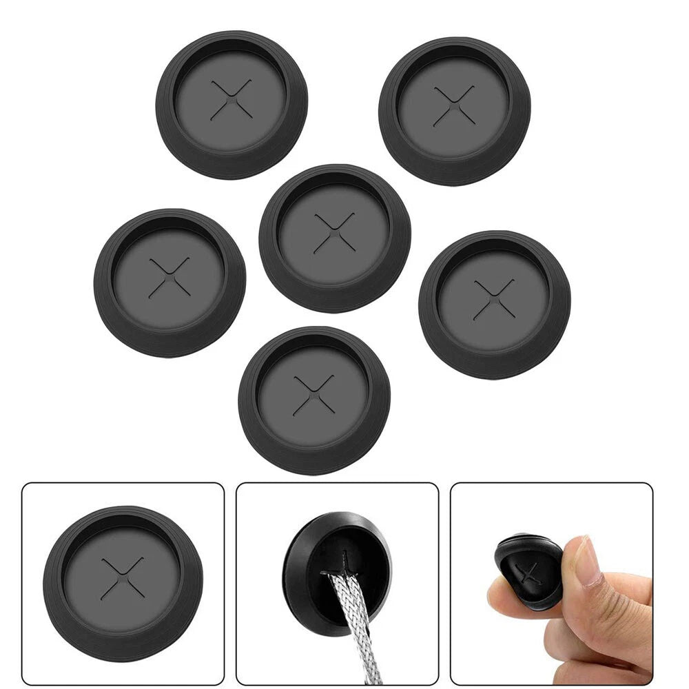 Set of 6 Rubber Thermometer Grommets for Traeger Z Grills (2017–2023)