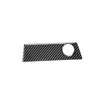 Carbon Fiber Console Cigarette Lighter Panel Trim for Audi A4 B9 A5 (2016–2023)