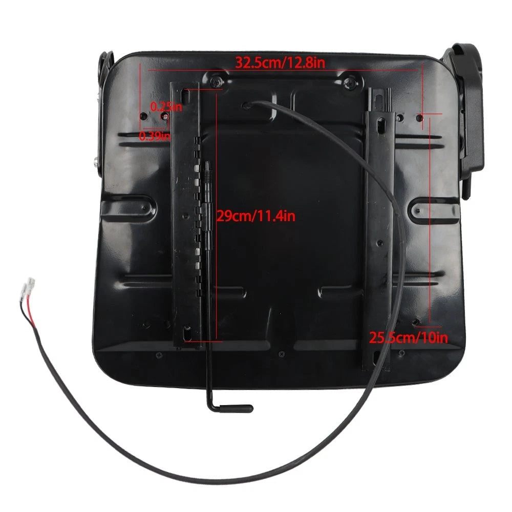 Fold Down Forklift Seat with Adjustable Back & Micro Switch Universal Fit