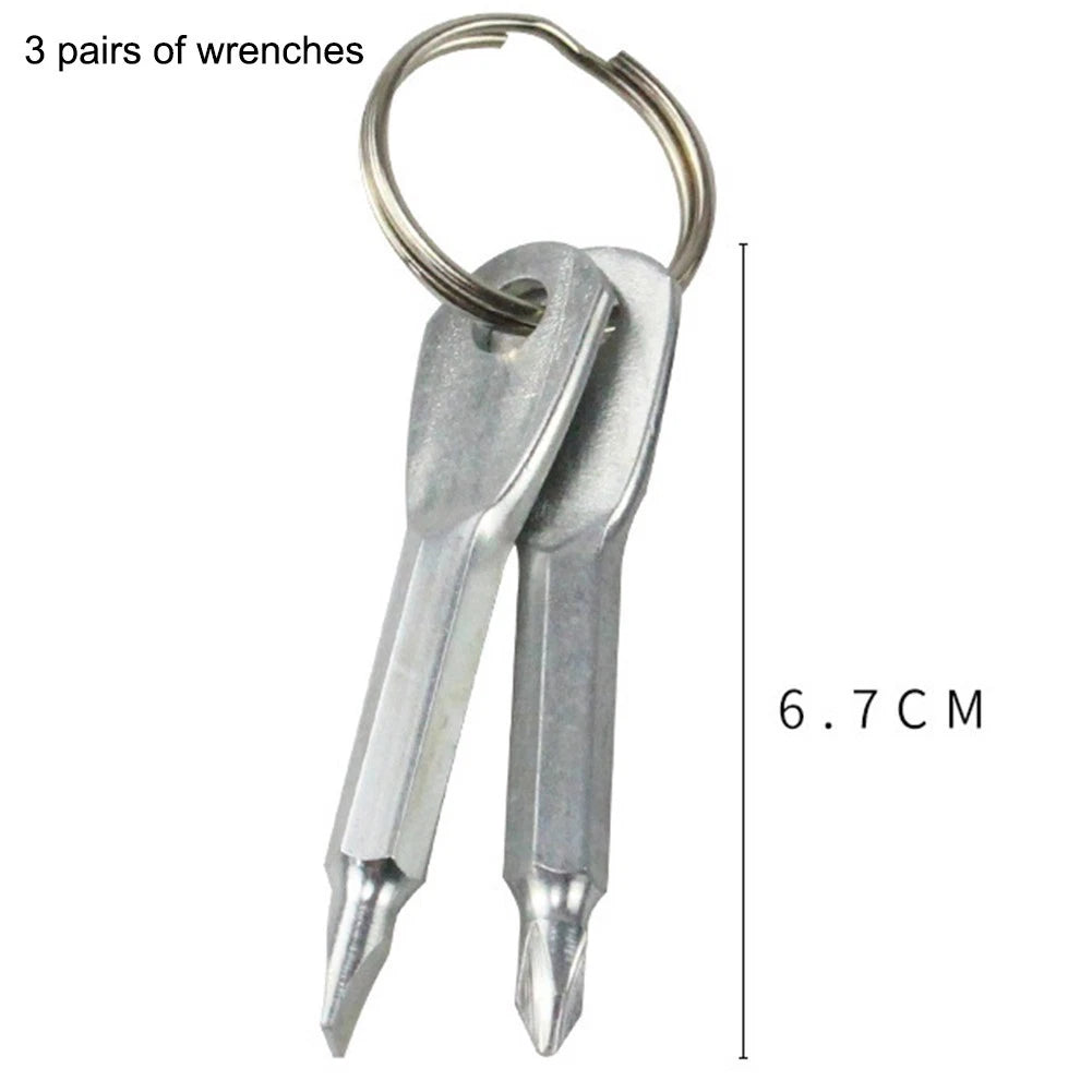 Portable Screwdriver Multitool with Key Ring Holder