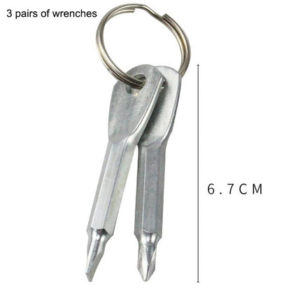 Portable Screwdriver Multitool with Key Ring Holder