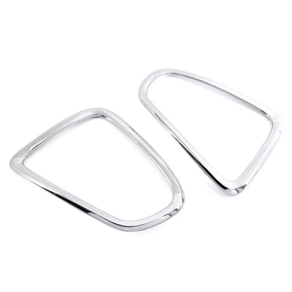 2Pcs Silver Tail Light Cover Trims for BMW Mini Cooper R56 R57 R58 R59 (2007–2014)