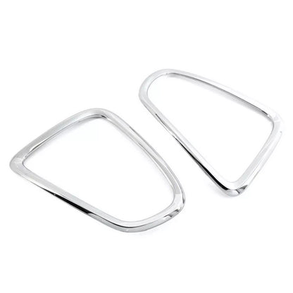 2Pcs Silver Tail Light Cover Trims for BMW Mini Cooper R56 R57 R58 R59 (2007–2014)