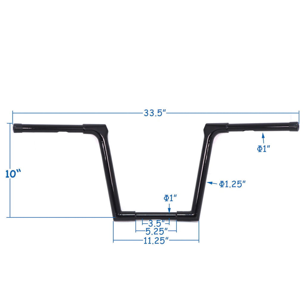 10" Ape Hanger Handlebars for Harley Road Glide (1996–2014)