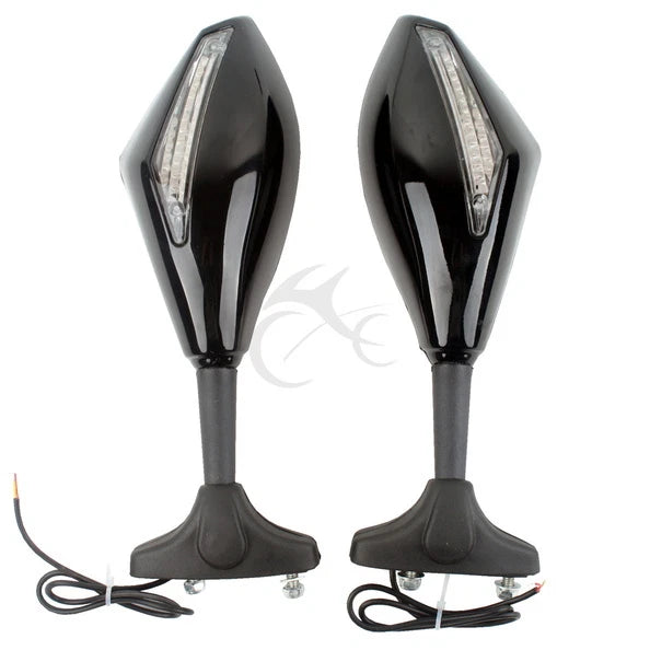 Rearview Mirrors with LED Turn Signals for GSXR600 750 (1992–1997, 2004–2011)