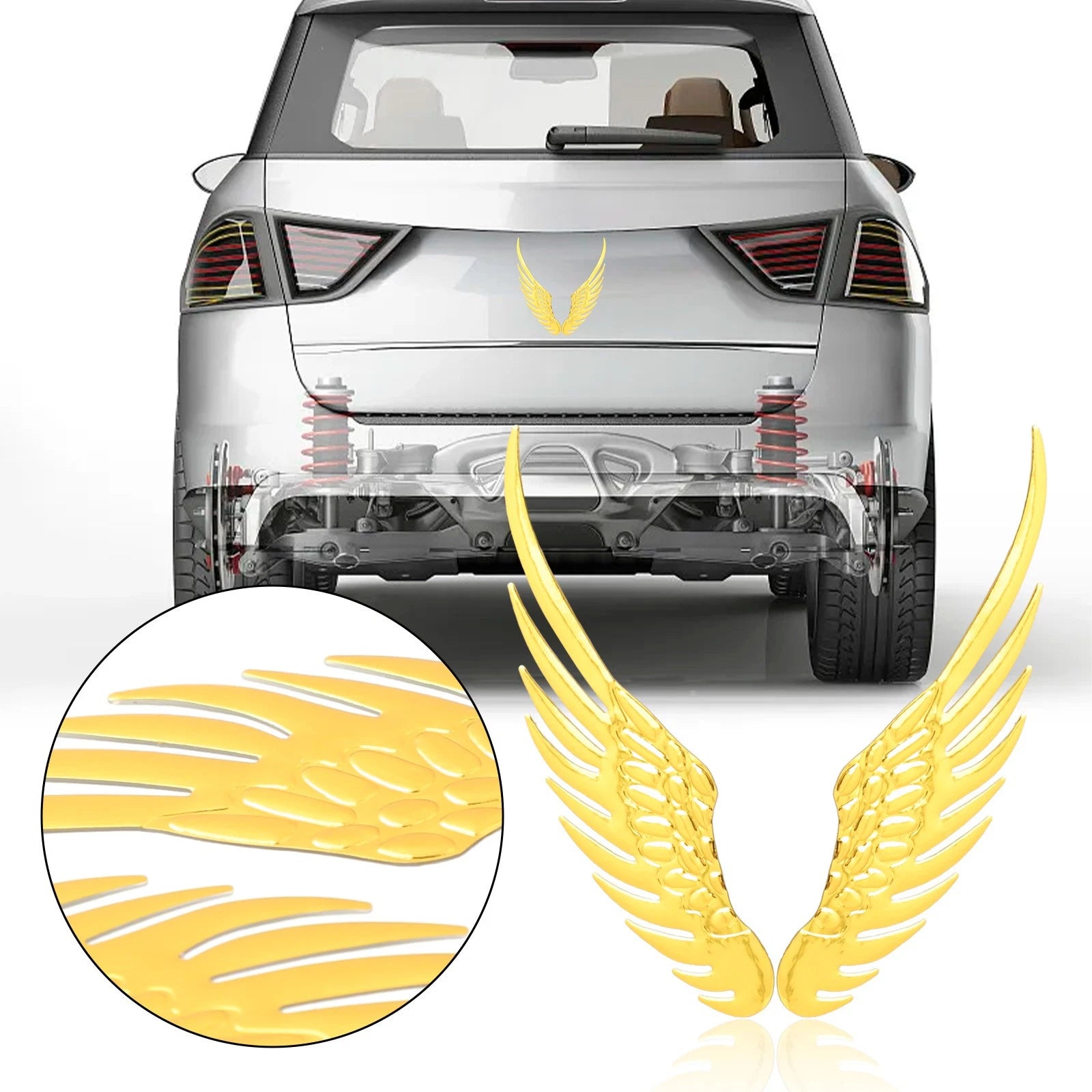 3D PVC Wing Scratch Sticker for All Models (Universal)