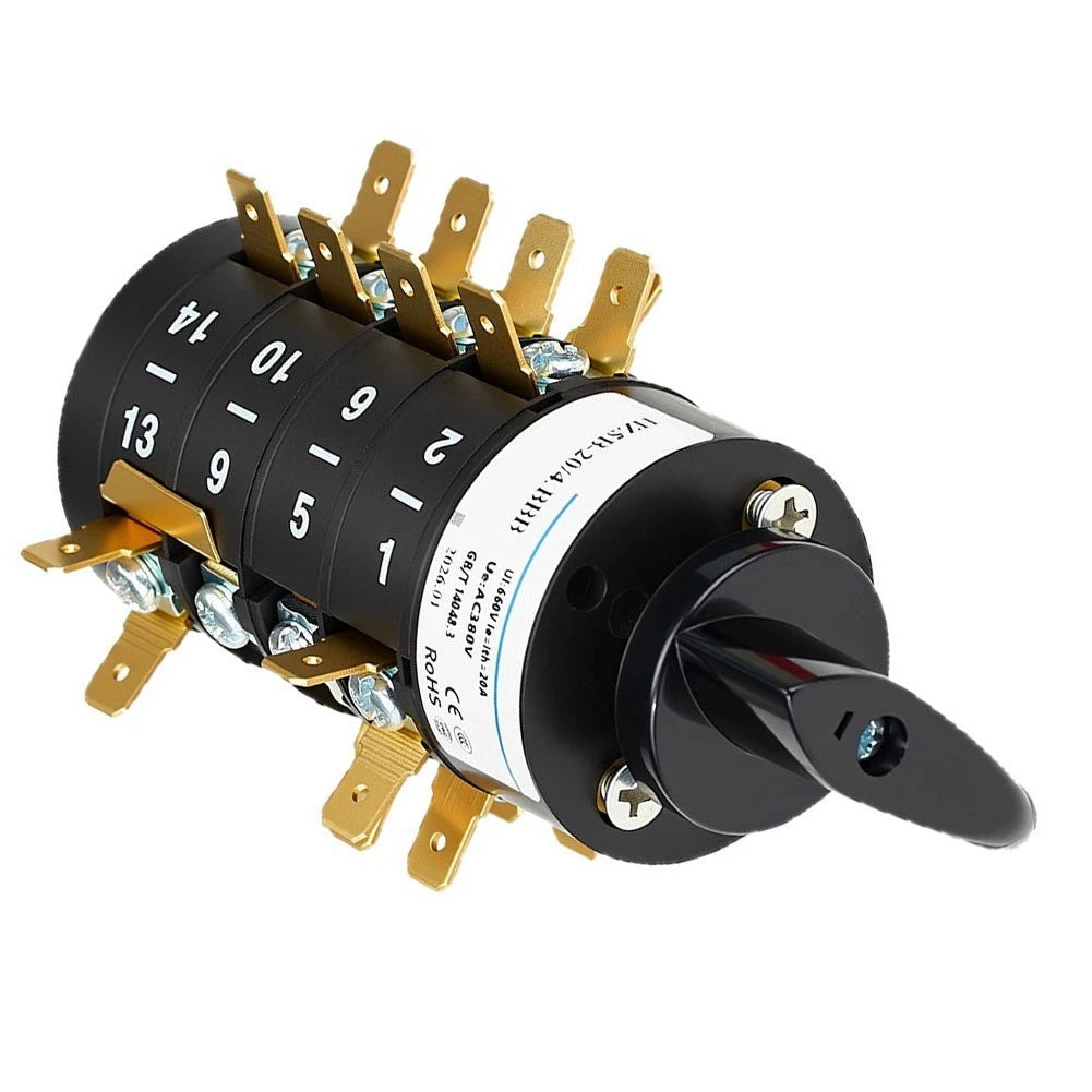 7-Pos Rotary Switch HZ5B 20/4.BBB for AC380V 20A Applications