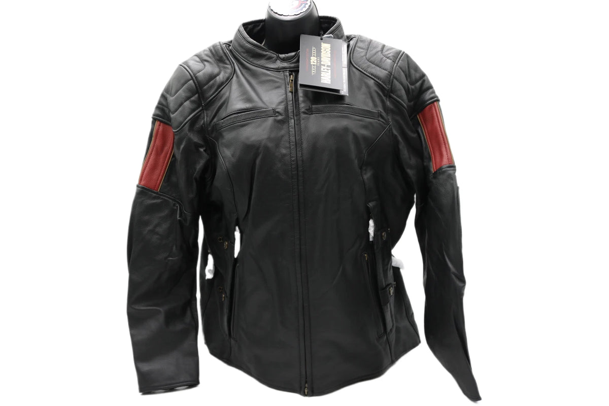 Nostalgia Triple Vent Leather Jacket for Harley-Davidson (X-Large)