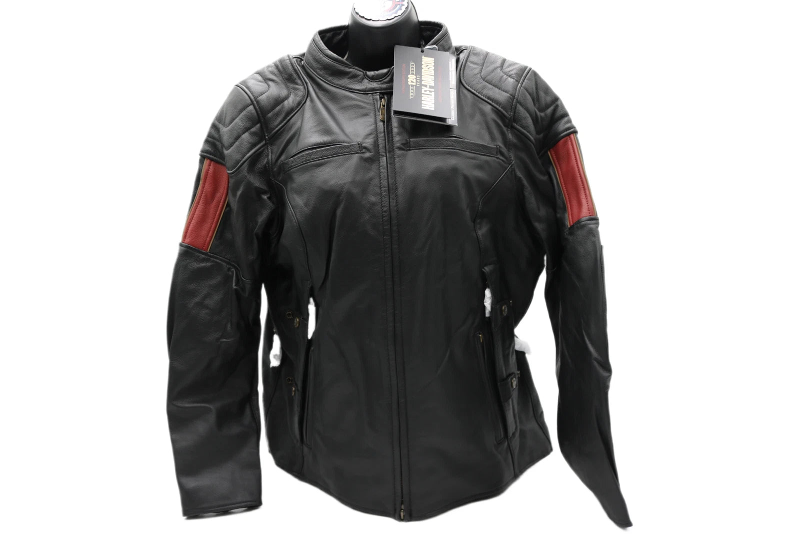 Nostalgia Triple Vent Leather Jacket for Harley-Davidson (X-Large)